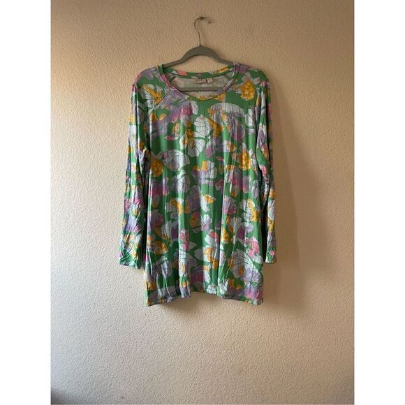 Logo by Lori Goldstein side pockets long sleeve blouse size 1x - Picture 1 of 6